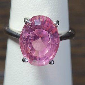 Lady's Pink Tourmaline Ring